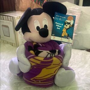 Disney Mickey Mouse Purple Stuffed Animal